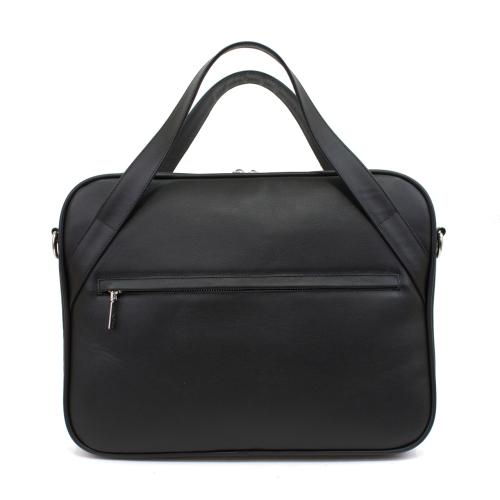 Кожаная сумка для ноутбука "Зеленоглазая кошка" с рисунком ручной работы на заказ фото 5