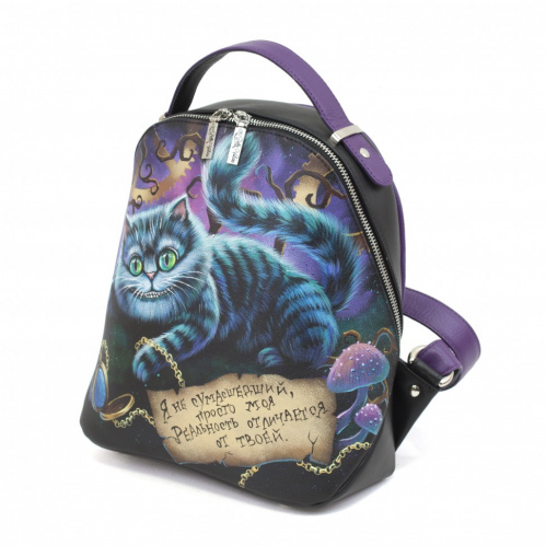 Рюкзак с рисунком чеширского кота "Чешир на отдыхе" фото фото 3