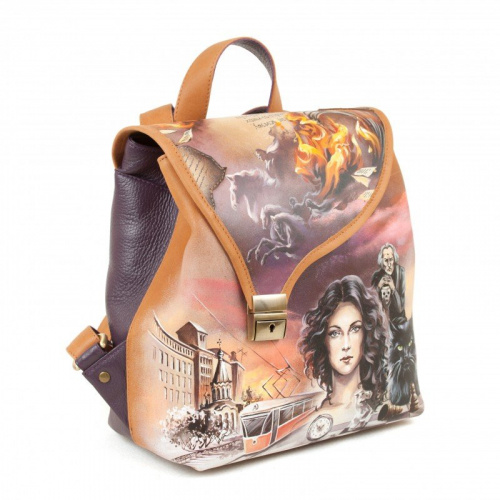 Авторский рюкзак с ручной росписью "Мастер и Маргарита" фото фото 4