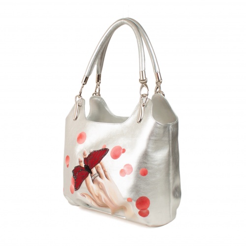 Кожаная женская сумка мешок "Лёгкая красота" фото фото 3