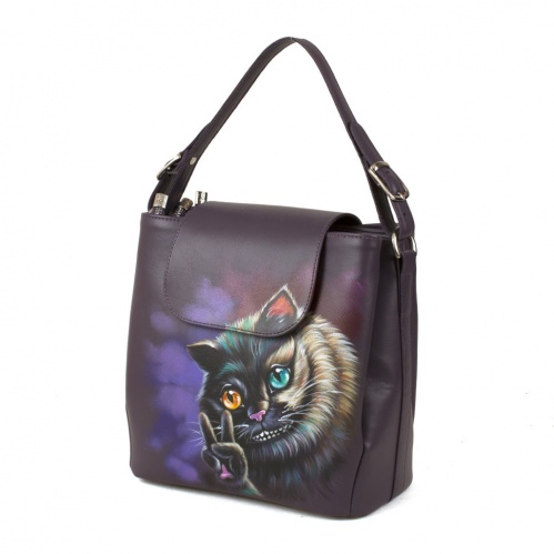 Женская сумка с рисунком "Чеширский кот" фото фото 3