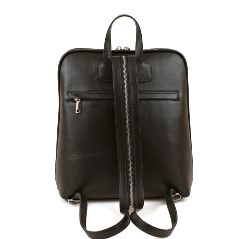 Узкий рюкзак для города с росписью "Вспоминая Ремарка" ручной работы с рисунком и вышивкой на заказ - Sumnizza фото 3