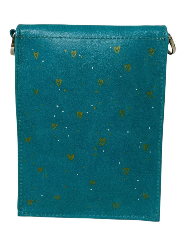 Женская сумка для телефона на плечо с рисунком «Лисичка» | Авторская ручная работа — кросс боди с принтом на заказ фото 4