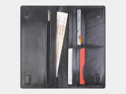 Кожаный кошелек портмоне с росписью "Кокетка" - фото фото 2