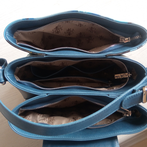 Женская сумка на три отделения с росписью “Сказочный водопад” фото фото 8