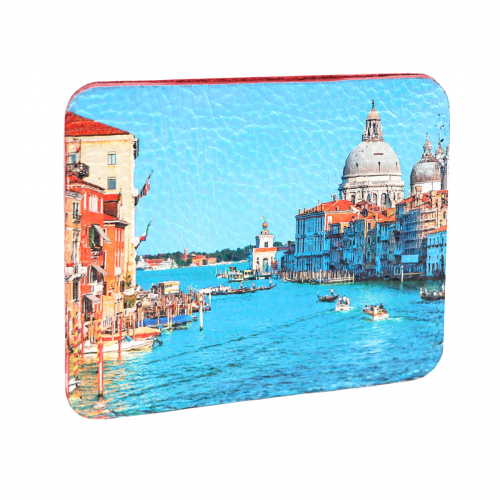 Кожаный конверт под карты и купюры с фото-принтом "Венеция" фото фото 4