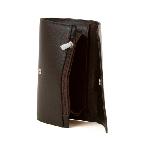 Женский кожаный кошелек ручной работы с росписью "Парижанка" - кожаный женский кошелек-портмоне ручной работы с рисунком на заказ |  Sumnizza фото 3