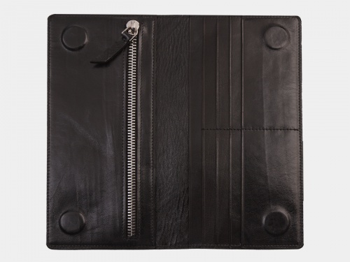 Черный кошелек портмоне с росписью "Утренняя сова" фото фото 3