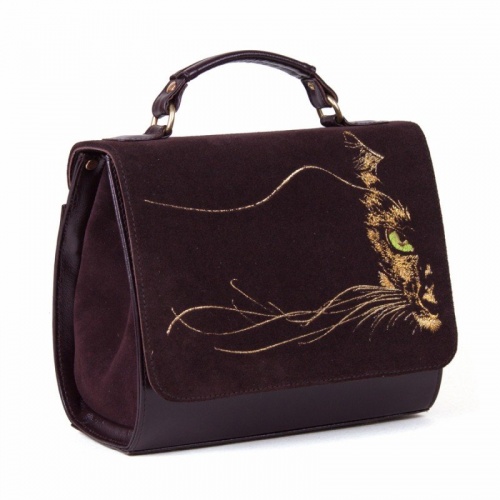 Женская сумка из натуральной замши "Вибриссы" фото фото 3