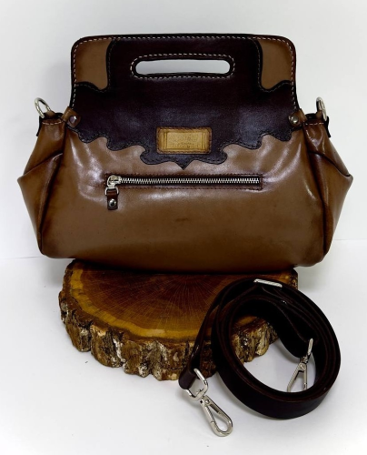 Женская сумка ручной работы с рисунком на заказ "Зима и Лето" на заказ | Sumnizza фото 4