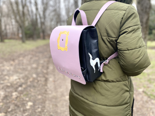 Женская сумка-рюкзак с принтом лисы "Лисёнок в гирляндах" фото фото 5