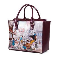 Деловая стильная женская сумка "Старый Лондон" фото шоппера
