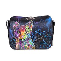 Женская сумка с ремнем через плечо "Абиссинский кот" фото