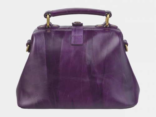 Фиолетовая сумка "Ловец снов" с росписью, принтом - фото фото 2