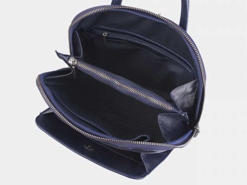 Женский рюкзак "Чешир в синем" с росписью, принтом - фото фото 4