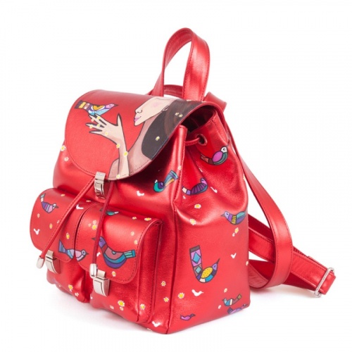 Женский рюкзак "Этно Птички" с рисунком, росписью, принтом - фото фото 5