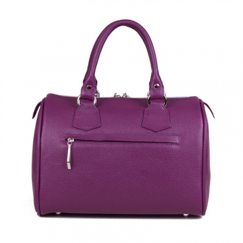 Фиолетовая женская сумка "Розы 3D" с росписью, принтом фото 3