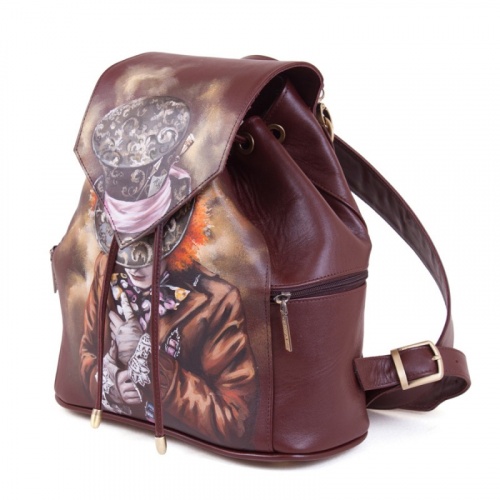 Рюкзак "Шляпник" с рисунком, росписью, принтом - фото фото 3