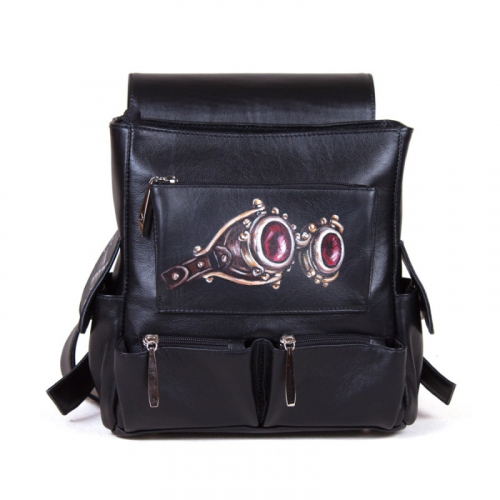 Женская сумка-рюкзак с росписью "Лиса-пилот" фото фото 7