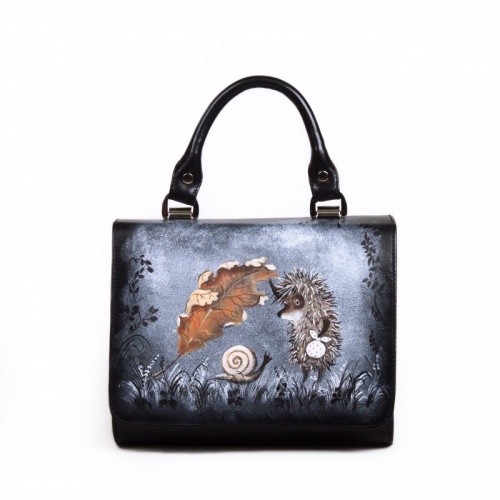 Женская сумочка с рисунком "Ёжик в тумане" фото