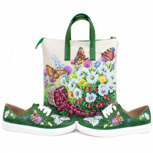 Женская сумка-рюкзак с красивым рисунком "Летняя" фото фото 7