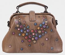 Женская мини-сумка саквояж с рисунком "Драгоценности" фото