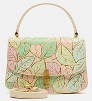 Сумка небольшая женская через плечо с рисунком ручной работы на заказ "Нежная весна"