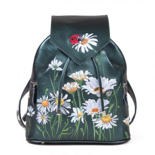 Рюкзак "Луговые ромашки" с рисунком, росписью, принтом - фото
