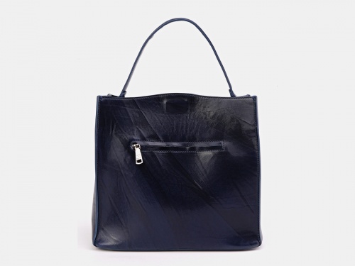 Женская сумка шоппер с росписью по коже "Ёжик в тумане" фото шоппера фото 4