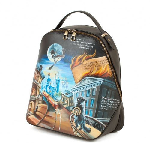 Женский рюкзак с авторским рисунком "Мастер и Маргарита" фото фото 2