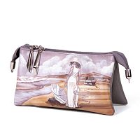 Женская сумка-клатч с росписью  "Девушка на пляже" фото