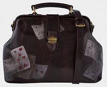 Женская сумка-саквояж с рисунком "Игра" фото