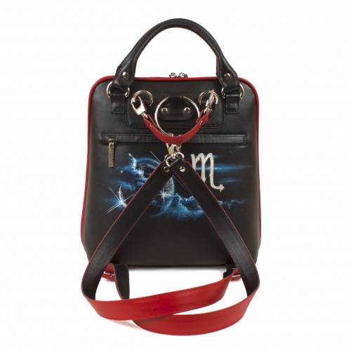 Женская сумка-рюкзак с росписью "Скорпион" фото фото 3