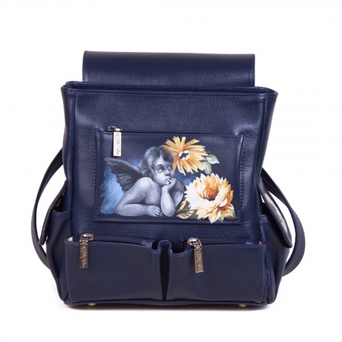 Рюкзак с карманами с росписью цветов "Поляна" фото фото 4