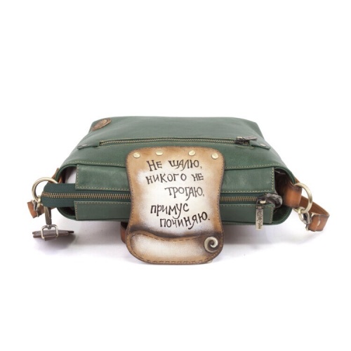 Женская сумка с рисунком "Кот Бегемот и револьвер" фото фото 5