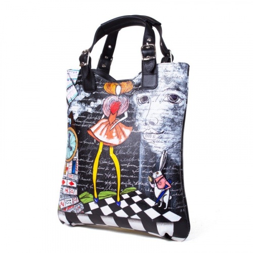 Женская кожаная сумка шоппер "Этно Алиса" фото шоппера фото 2